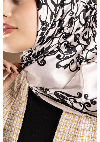 Varaklı Saten Eşarp Koleksiyonu Ebat 95 x 95