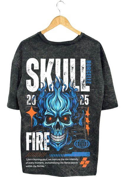 Skull Pamuklu T-Shirt