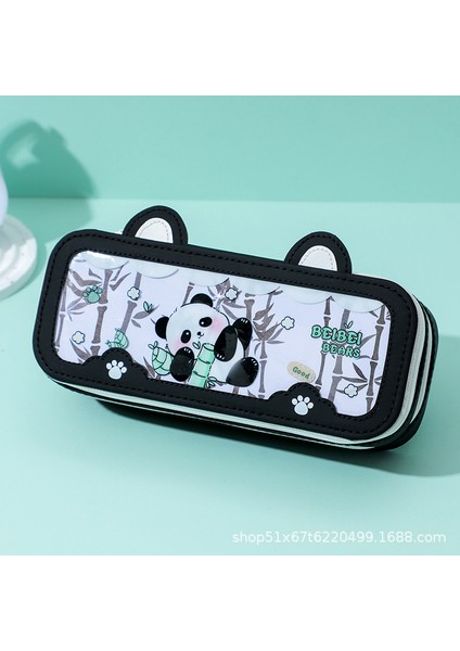 Yüksek Görünümlü, Büyük Kapasiteli Sevimli Hayvan Çift Katmanlı Kırtasiye Kutusu ve Kalem Saklama Kutusu (Yurt Dışından)