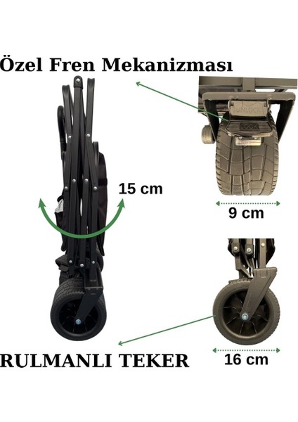 Katlanabilir Vagon Tipi Kamp, Piknik , Plaj Taşıma Arabası - Taşıma Çantalı modelleri