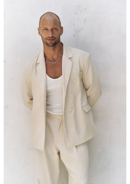 Ayyubay Naturel Erkek Blazer Ceket