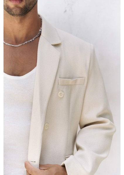 Ayyubay Naturel Erkek Blazer Ceket
