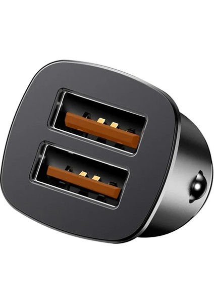 Baseus Square Metal 30W Qc3.0 Dual Hızlı Araç ŞARJI-(5775) - NTR1009-9385 fırsatları