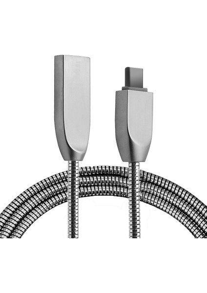 Ally USB Type-C Zinc Alloy Dayanıklı 24 A Metal USB KABLO-(5775) - NTR5741-8982 indirimleri
