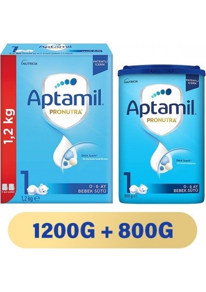 1 Pronutra Bebek Sütü 2000 G 0-6 Ay