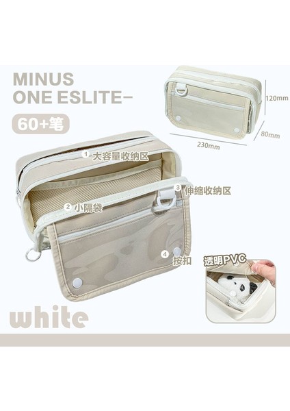 Şeffaf Büyük Kapasiteli Kalem Kutusu, Ilkokul Öğrencileri Için Basit Yüksek Değerli Kalem Kutusu, Kadınlar Için Çok Fonksiyonlu Üst Düzey Kalem Kutusu (Yurt Dışından)