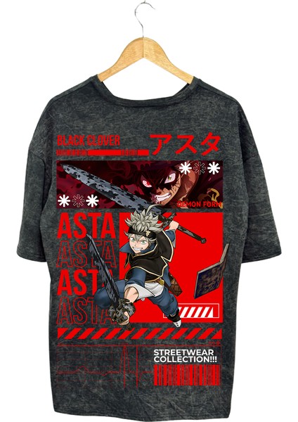 Anime Asta Pamuklu T-Shirt