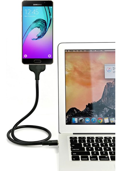 Lazy Acrobat Metal USB Stand Android Micro USB-(5775) - NTR6691-9004