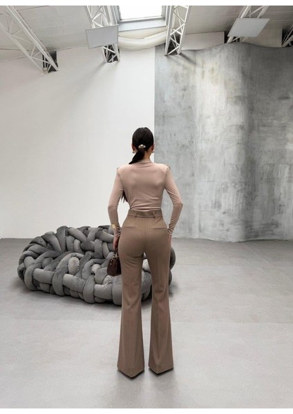 230 Gr Poly Viscose Full Lycra İspanyol Paça Pantolon fırsatları