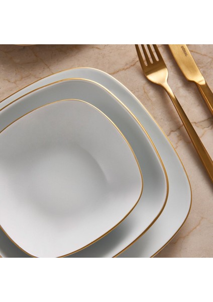 Mimoza 24 Parça 6 Kişilik Yemek Takımı Gold fiyatları