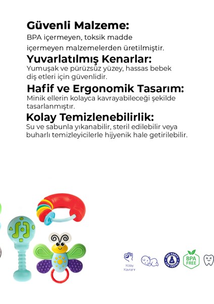 Bebeğimin Ilk Çıngırakları 4'lü Set fiyatları