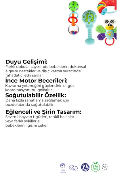 Bebeğimin Ilk Çıngırakları 4'lü Set modelleri