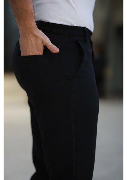Erkek Beli Bağcıklı Jogger Pantolon