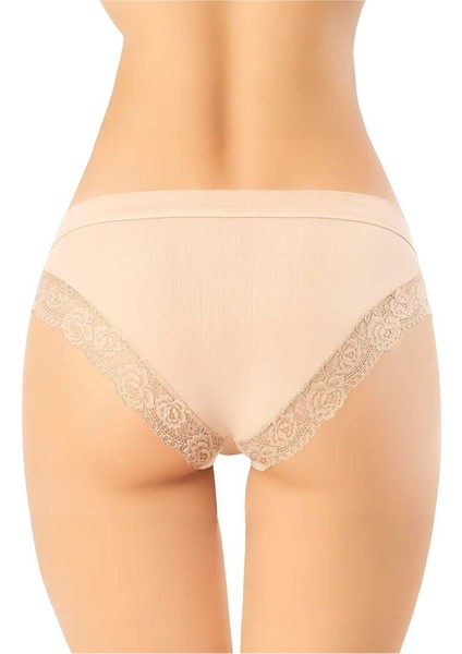 Kadın 3'lü Modal Kumaş Dantel Detaylı Bikini Külot fiyatları