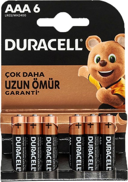 Duraacell Aaa Ince Pil (6lı) Paket (4887)