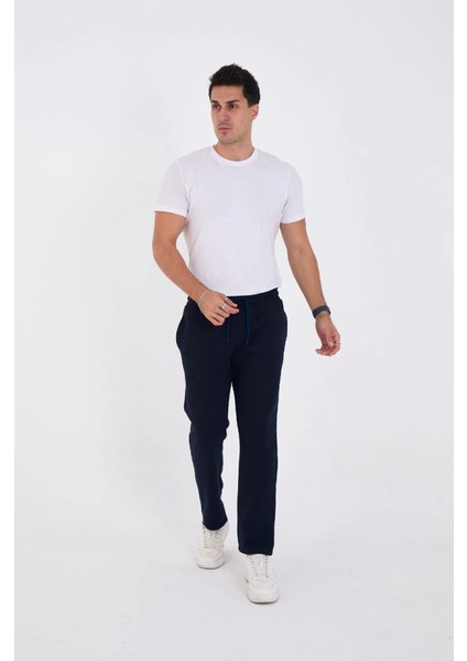 Unisex Üç Iplik Basic Eşofman Pantolon - Lacivert