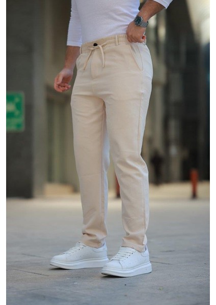 Erkek Beli Bağcıklı Jogger Pantolon
