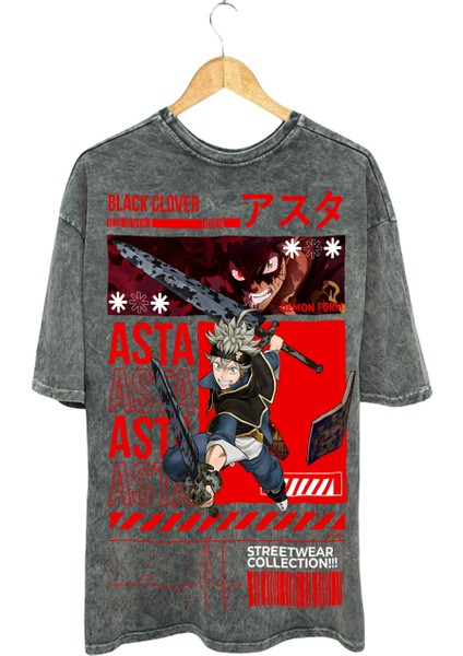 Anime Asta Pamuklu T-Shirt