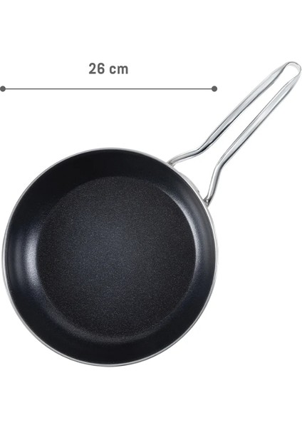 Titanyum Emaye Tava - Hardal - 26 cm