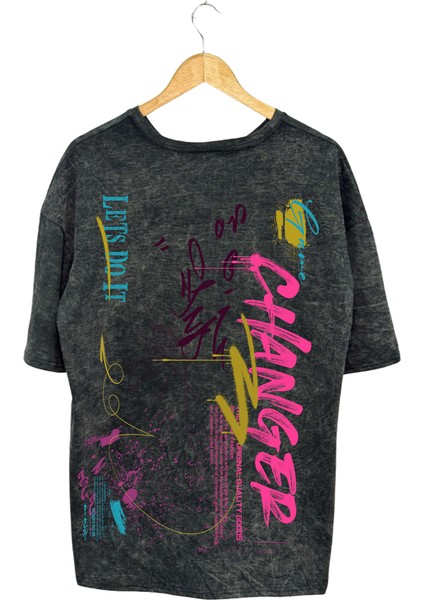 Changer Grafffiti Pamuklu T-Shirt