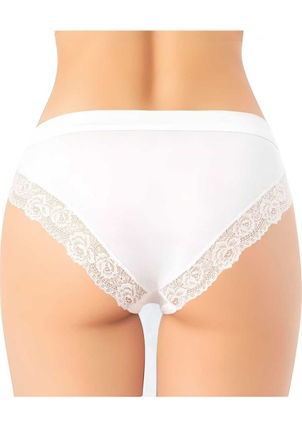 Kadın 6'lı Modal Kumaş Dantel Detaylı Bikini Külot fiyatları