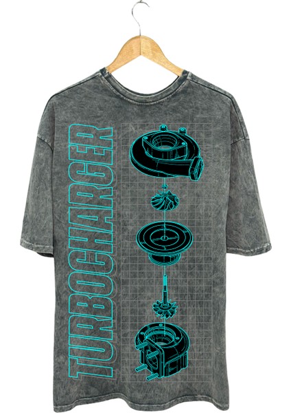Turbo Charger Pamuklu T-Shirt