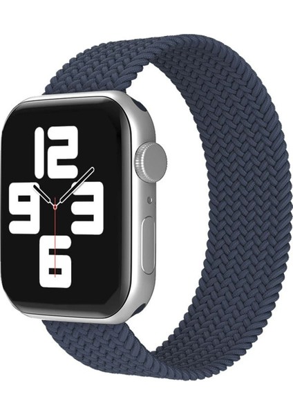 Apple Watch 38MM Ayarlı Solo Silikon Kordon - Lacivert Svlrs