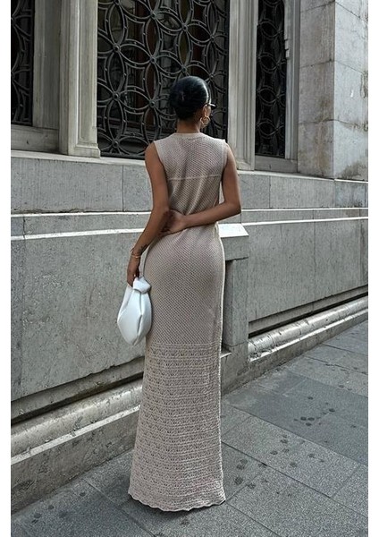 Afro Ajurlu Maksi Elbise 2796