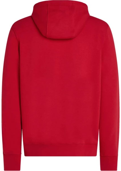 Erkek Th Chest Logo Drawstring Sweatshirt - Kırmızı