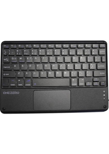 NO:103 Black Bluetooth Touch Pad Li Klavye Slim