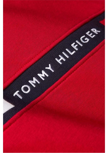 Erkek Th Chest Logo Drawstring Sweatshirt - Kırmızı fırsatları