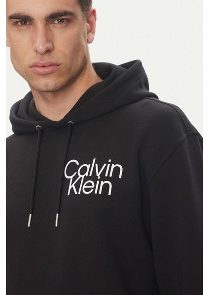 Erkek Ls Eu 350 Terry Kapüşonlu Sweatshirt - Siyah
