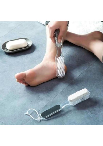 4 Step Pedicure Paddle BZD-228 4ın1 Fırçalı Topuk Taşı (4887)