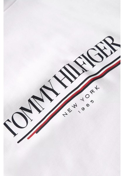 Erkek Brand Love Hilfiger Hoodie Sweatshirt - Beyaz fırsatları