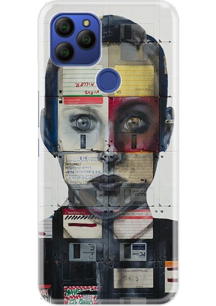 General Mobile Gm 21 Kılıf Desenli Trend Silikon Kapak - Art Collage