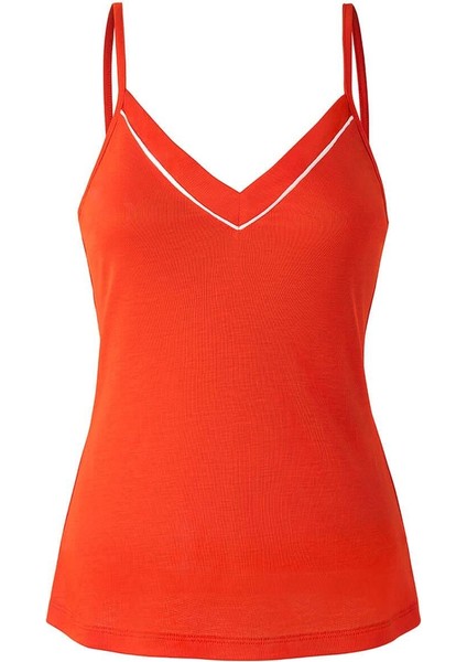 Tencel™ Askılı Pijama Takımı / Turuncu