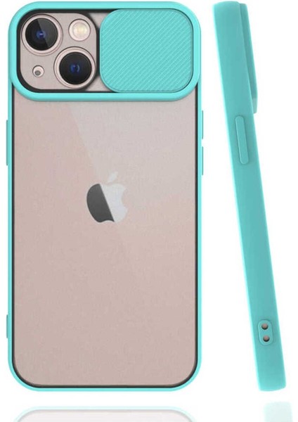 Apple iPhone 13 Uyumlu Kılıf Kamera Kapaklı Lens Korumalı Mat Arka Kenarlı Renkli Dayanıklı modelleri
