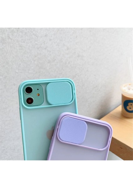 Apple iPhone 13 Uyumlu Kılıf Kamera Kapaklı Lens Korumalı Mat Arka Kenarlı Renkli Dayanıklı indirimleri