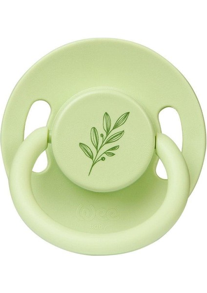 Pure Yuvarlak Uçlu Kauçuk Emzik No:2 Yeşil 6-18 Ay