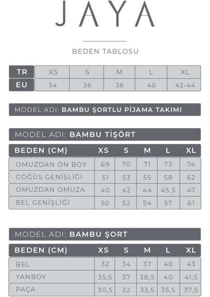 Bambu Şortlu Pijama Takımı / Gri Melanj