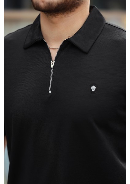 Bej Siyah Lacivert Basic Fermuar Detaylı Üçlü Paket Polo Yaka Kısa Kollu Tişört 2516 indirimleri