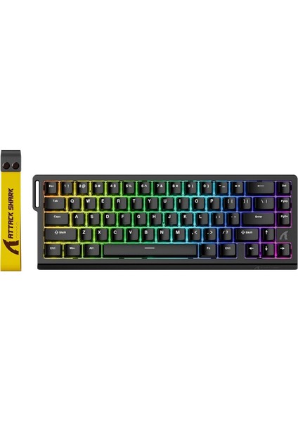 Attack Shark X68HE Esports Manyetik Switch Klavye - 0.125MS Ultra Düşük Gecikme, Rgb Aydınlatma