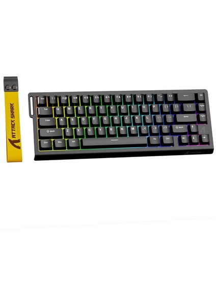 Attack Shark X68HE Esports Manyetik Switch Klavye - 0.125MS Ultra Düşük Gecikme, Rgb Aydınlatma