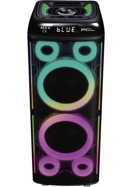 Legend Rgb Işıklı Parti Boy Bluetooth Hoparlör Mikrofonlu Ses Bombası