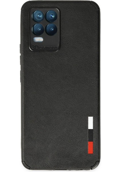 Realme 8 Kılıf Loop Deri Silikon - Siyah Svlrs