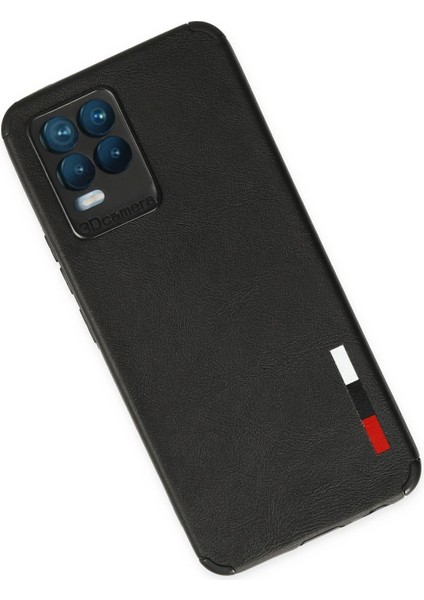 Realme 8 Kılıf Loop Deri Silikon - Siyah Svlrs