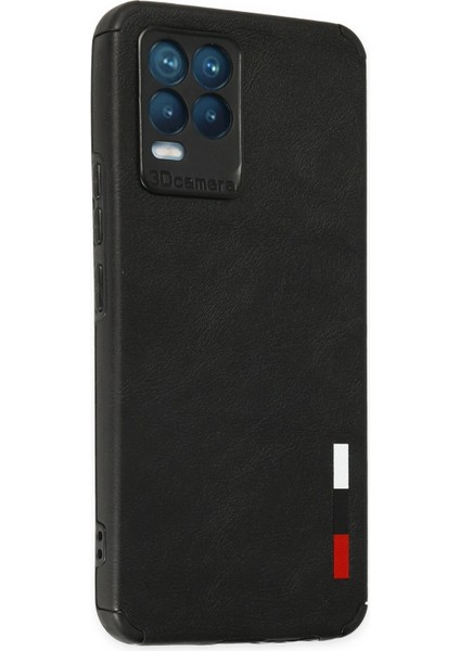 Realme 8 Kılıf Loop Deri Silikon - Siyah Svlrs