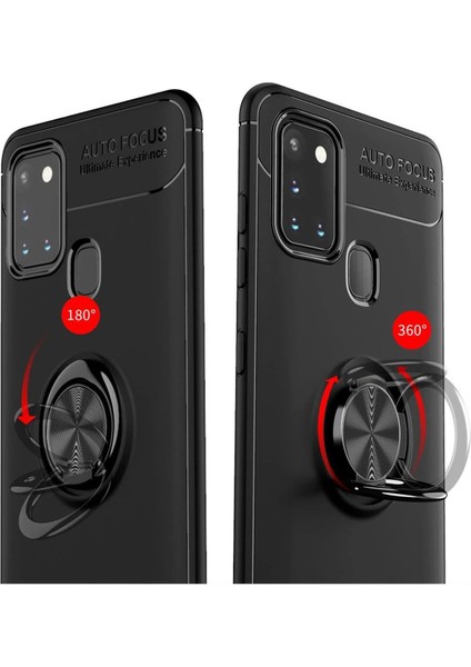 Samsung Galaxy M31 Kılıf Range Yüzüklü Silikon - Siyah Svlrs fırsatları