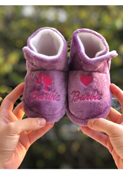 Pandalina Kız Çocuk Cırtlı Panduf Anaokulu Kreş Ev Ayakkabısı