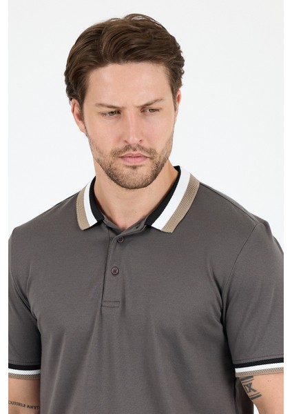 Erkek Amerikan Stil Polo Yaka T-Shirt Rahat Kesim, Yazlık Spor Tişört 5030 fırsatları